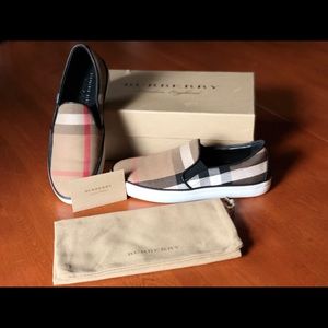 Burberry Gauden slip on sneaker classic plaid